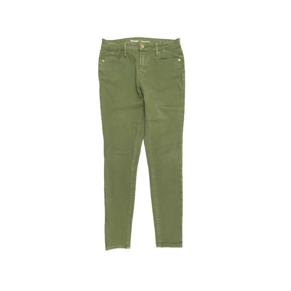 Old Navy Rockstar Mid Rise Skinny Women's size 4 Green Denim jeans‎
